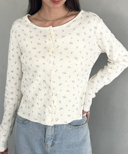 2点SET 小花柄キャミ付きカーディガン | MD2253027 | アイボリー