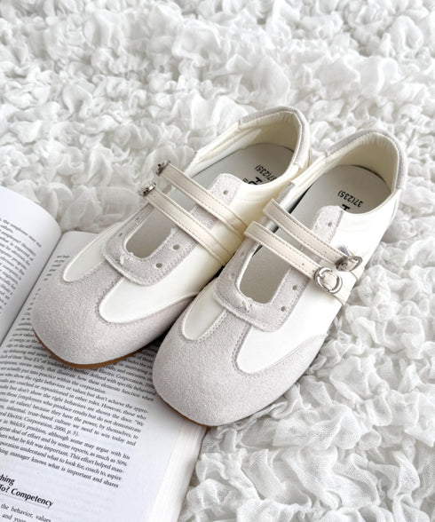 ダブルストラップバレエスニーカー | LO3256034 | アイボリー