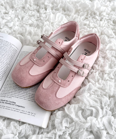 ダブルストラップバレエスニーカー | LO3256034 | ピンク