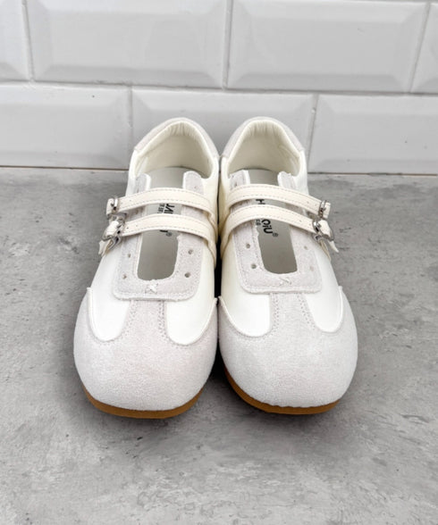 ダブルストラップバレエスニーカー | LO3256034 | アイボリー