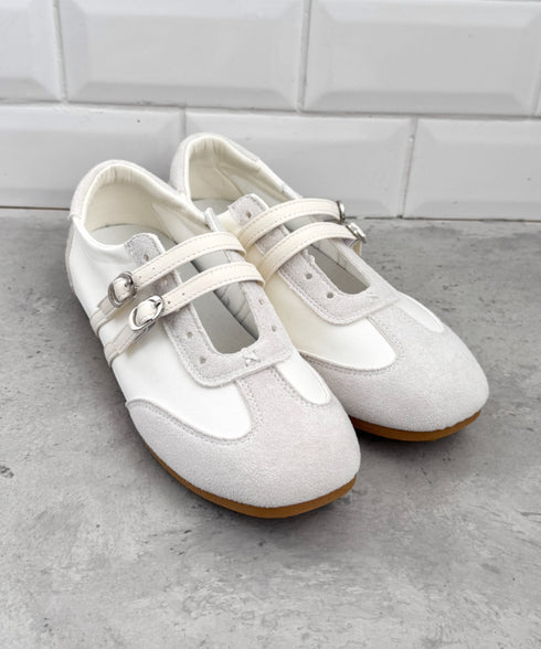 ダブルストラップバレエスニーカー | LO3256034 | アイボリー