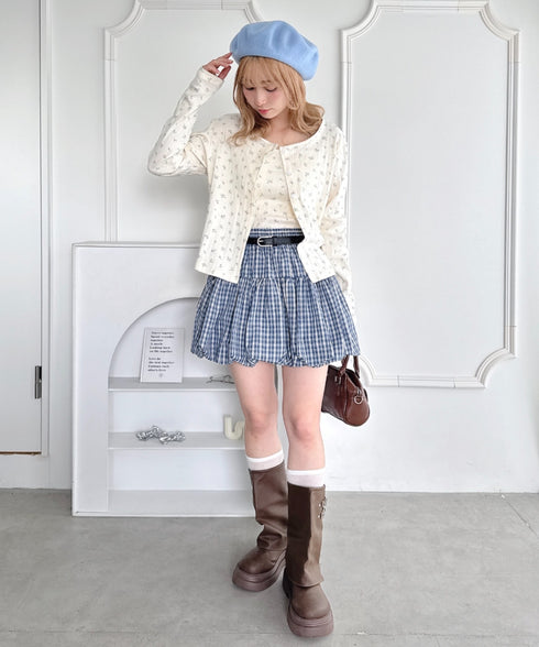 【2点SET】フラワープリントカーディガン+キャミソール | LO2253015 | アイボリー