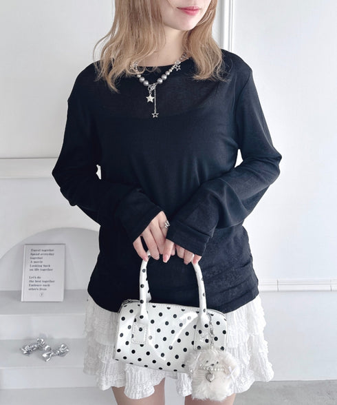 ルーズシアートップス | LO2253018 | ブラック