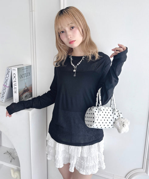 ルーズシアートップス | LO2253018 | ブラック