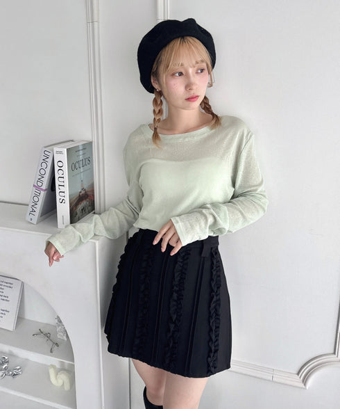 ルーズシアートップス | LO2253018 | ライトグリーン