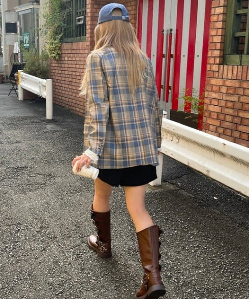 チェックテーラードジャケット | SL2253021 | ブルー