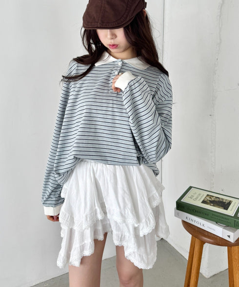 バイカラーラガーシャツトップス | SL2253022 | ライトブルー