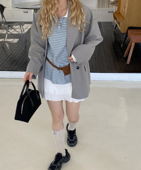 バイカラーラガーシャツトップス | SL2253022 | ライトブルー