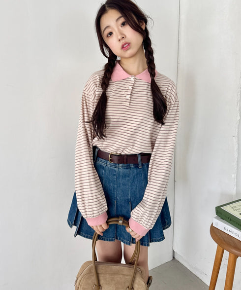 バイカラーラガーシャツトップス | SL2253022 | ピンク