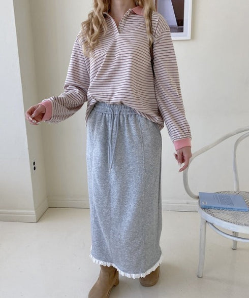 バイカラーラガーシャツトップス | SL2253022 | ピンク