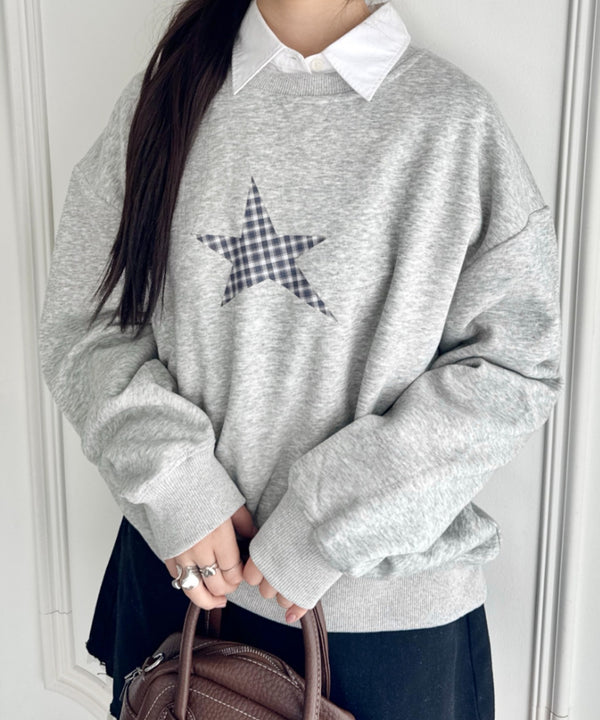 チェックスタープルオーバー | SL2256066 | グレー