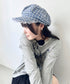 レース付きチェックキャスケット | SL5256069 | ブルー