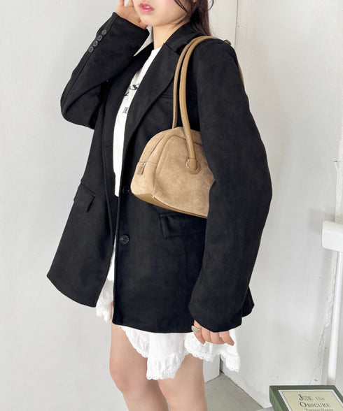 スウェードライクテーラードジャケット | SL2253024 | ブラック