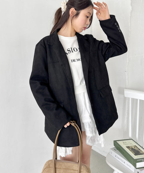 スウェードライクテーラードジャケット | SL2253024 | ブラック