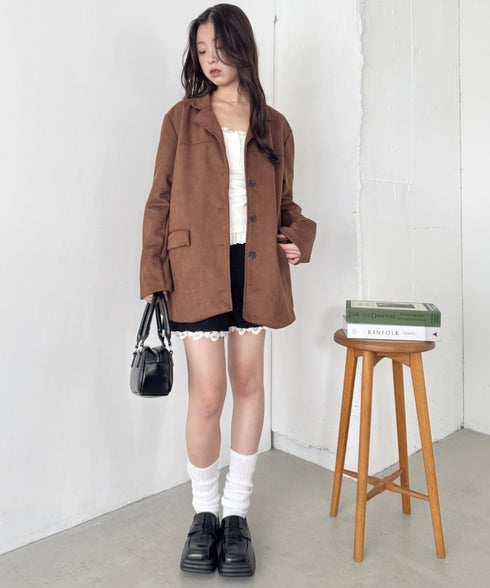 スウェードライクテーラードジャケット | SL2253024 | ブラウン