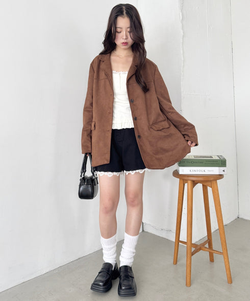 スウェードライクテーラードジャケット | SL2253024 | ブラウン