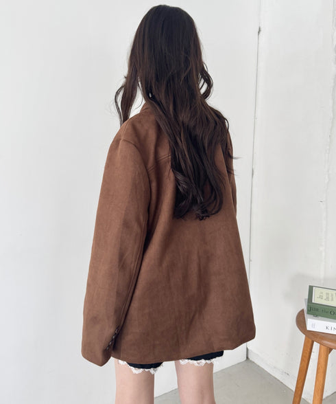 スウェードライクテーラードジャケット | SL2253024 | ブラウン