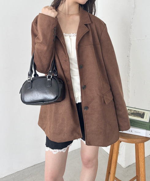 スウェードライクテーラードジャケット | SL2253024 | ブラウン