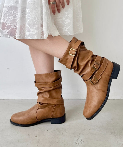 ベルトデザインエンジニアブーツ | SL3256072 | ブラウン