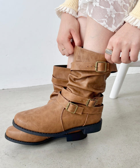 ベルトデザインエンジニアブーツ | SL3256072 | ブラウン