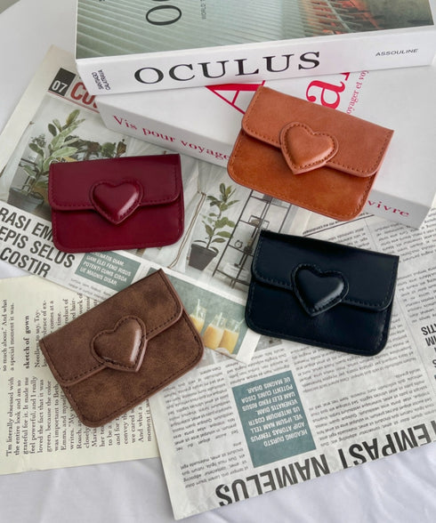 ヴィンテージライクハートカードケース | SL6256075 | ブラウン