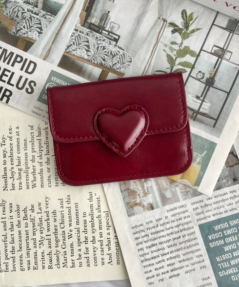 ヴィンテージライクハートカードケース | SL6256075 | レッド