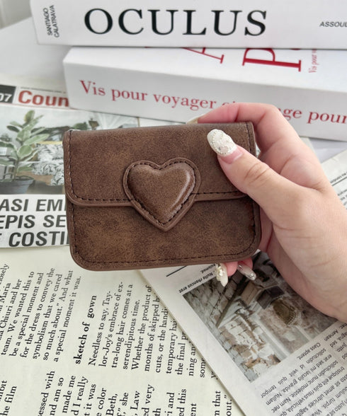 ヴィンテージライクハートカードケース | SL6256075 | ブラウン
