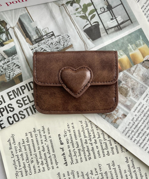ヴィンテージライクハートカードケース | SL6256075 | ブラウン