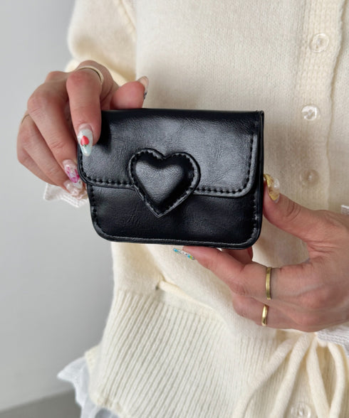 ヴィンテージライクハートカードケース | SL6256075 | ブラック