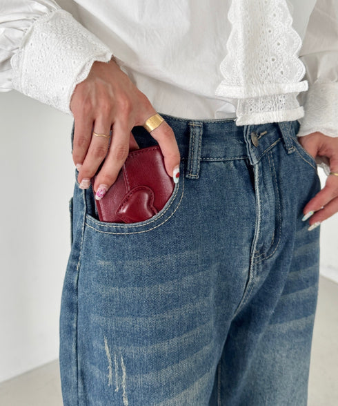 ヴィンテージライクハートカードケース | SL6256075 | レッド