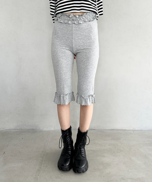 フリルデザインハーフレギンス | BA2253009 | グレー