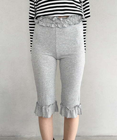 フリルデザインハーフレギンス | BA2253009 | グレー