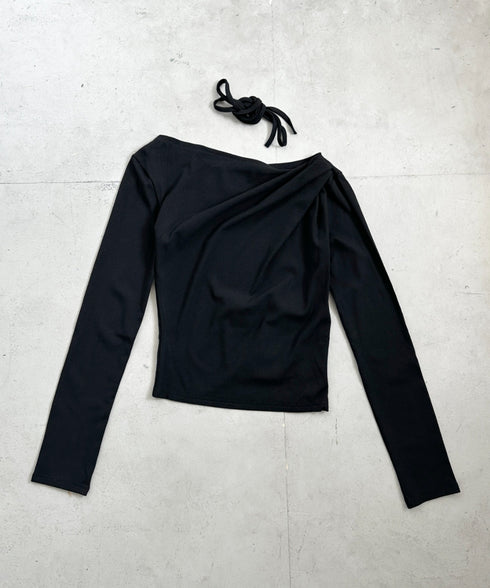 ドレープオフショル長袖トップス | BA2253011 | ブラック