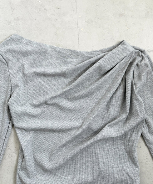 ドレープオフショル長袖トップス | BA2253011 | グレー