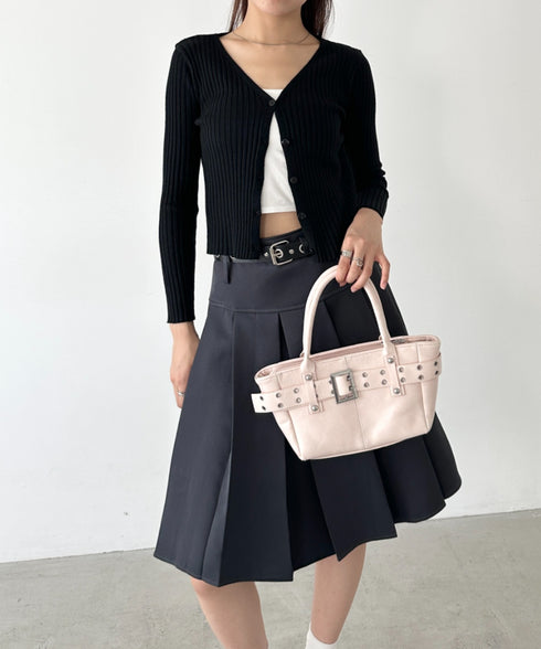 ベルトデザイン2wayハンドバッグ | BA1256012 | ピンク