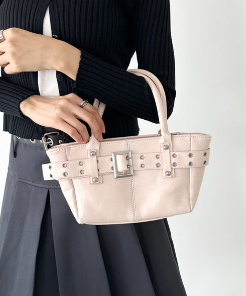 ベルトデザイン2wayハンドバッグ | BA1256012 | ピンク