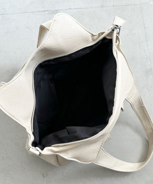 ダブルポケット2wayPUショルダーバッグ | BA1256013 | アイボリー