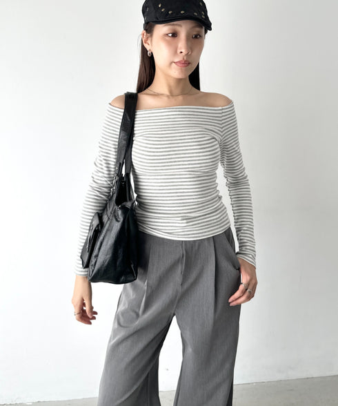 ダブルポケット2wayPUショルダーバッグ | BA1256013 | ブラック