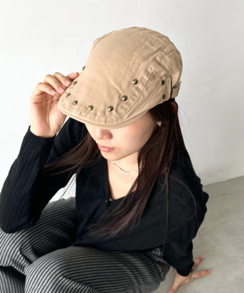 スタッズデザインハンチング帽 | BA5256016 | ベージュ
