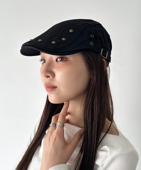スタッズデザインハンチング帽 | BA5256016 | ブラック