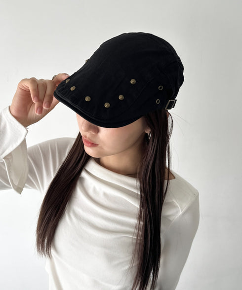 スタッズデザインハンチング帽 | BA5256016 | ブラック