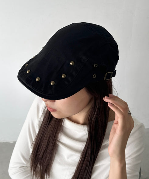 スタッズデザインハンチング帽 | BA5256016 | ブラック