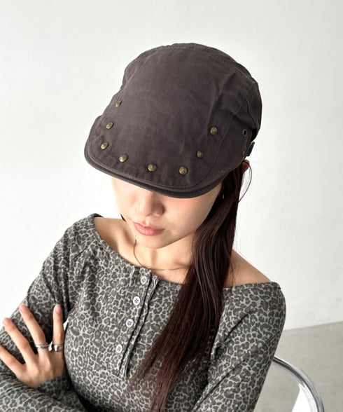 スタッズデザインハンチング帽 | BA5256016 | グレー