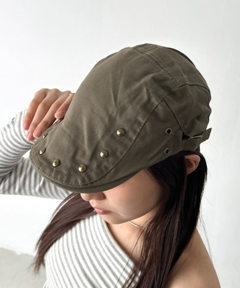 スタッズデザインハンチング帽 | BA5256016 | カーキ