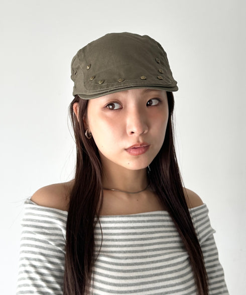 スタッズデザインハンチング帽 | BA5256016 | カーキ