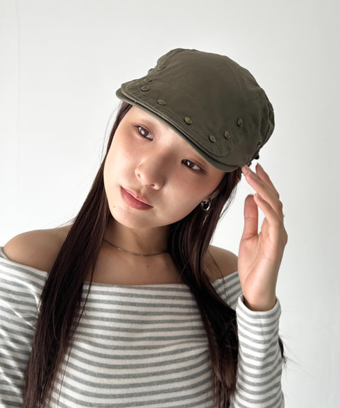 スタッズデザインハンチング帽 | BA5256016 | カーキ
