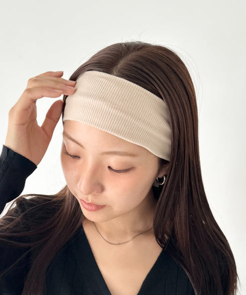 リブヘアバンド | BA6256017 | アイボリー