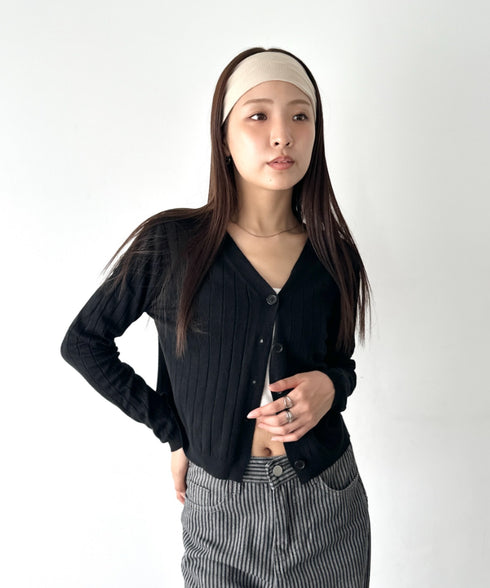 リブヘアバンド | BA6256017 | アイボリー