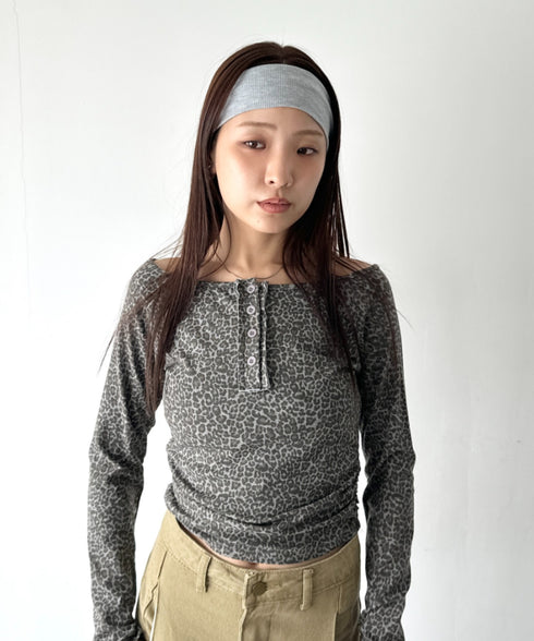 リブヘアバンド | BA6256017 | ライトグレー