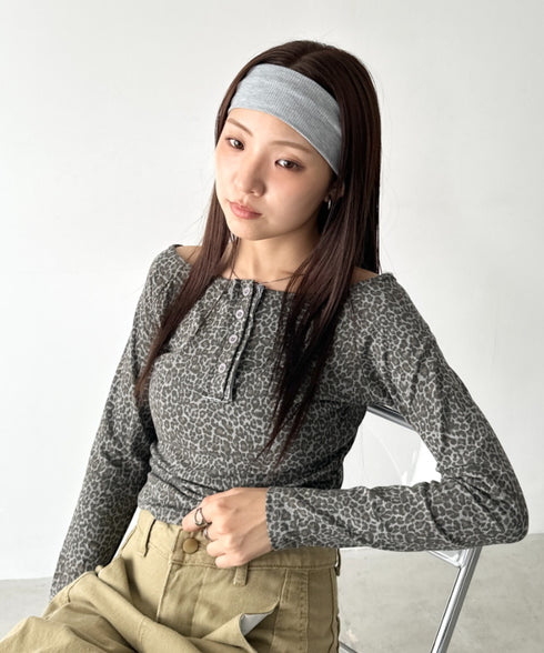 リブヘアバンド | BA6256017 | ライトグレー